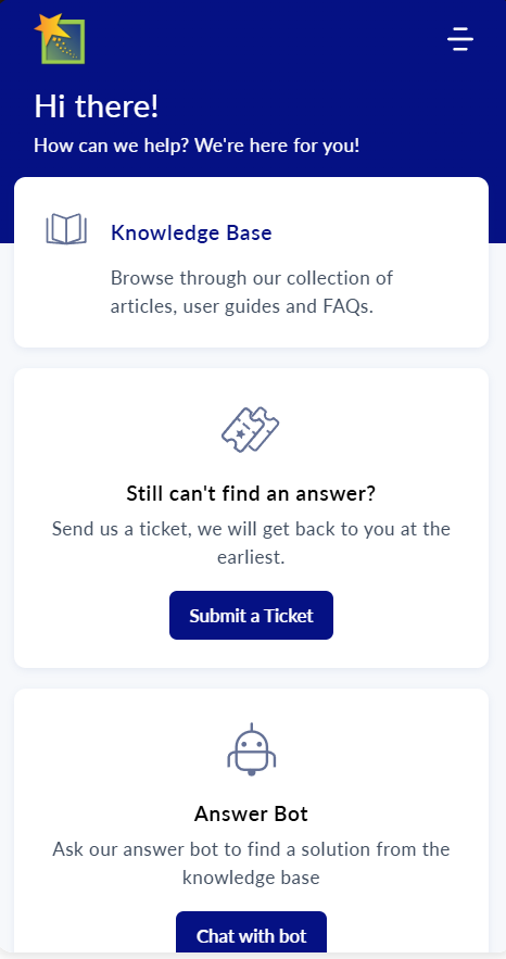 Help Centre Widget