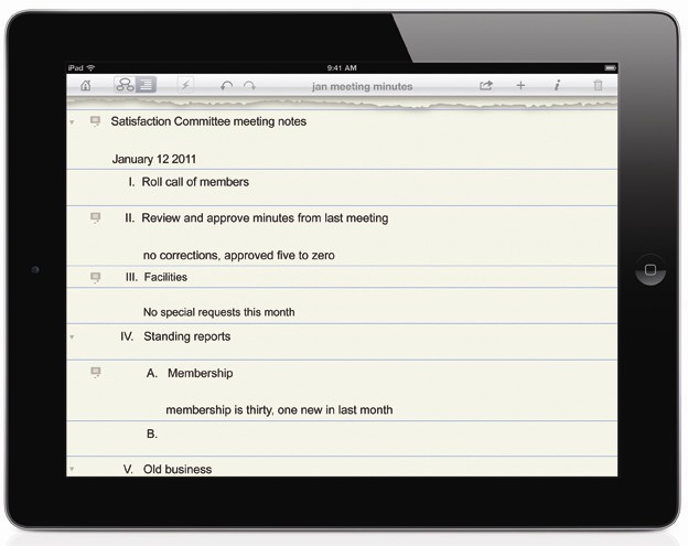 Inspiration Maps Outline View