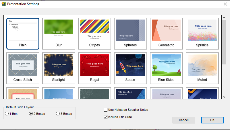 Presentation, Themes, Modern